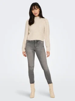 ONLBLUSH Cintura media Corte skinny Largo hasta los tobillos Vaqueros