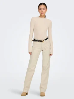 ONLBLUSH Cintura media Corte straight Vaqueros