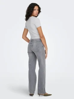 ONLBLUSH Cintura media Corte straight Vaqueros