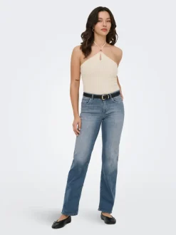 ONLBLUSH Cintura media Corte straight Vaqueros