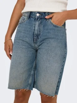 ONLCARO Cintura alta Corte loose Shorts vaqueros