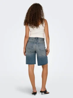 ONLCARO Cintura alta Corte loose Shorts vaqueros