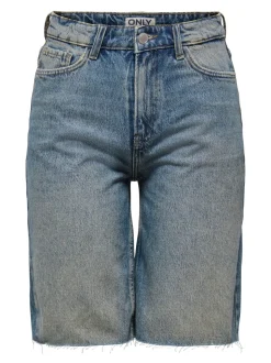 ONLCARO Cintura alta Corte loose Shorts vaqueros
