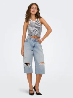 ONLCOBAIN Cintura media Corte loose Shorts vaqueros