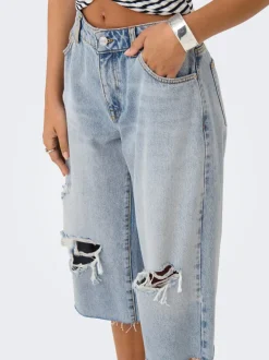 ONLCOBAIN Cintura media Corte loose Shorts vaqueros