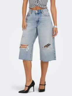 ONLCOBAIN Cintura media Corte loose Shorts vaqueros