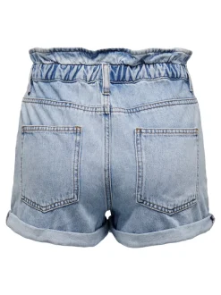 ONLCUBA Cintura alta Corte relaxed Shorts vaqueros