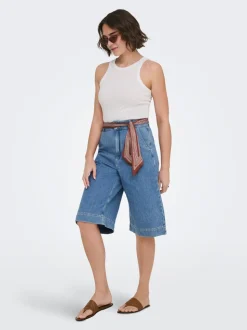 ONLDAVINA Cintura media Corte regular Shorts vaqueros