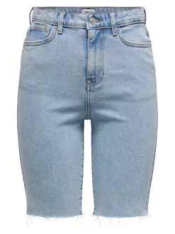 ONLEMILY Cintura alta Corte straight Shorts vaqueros