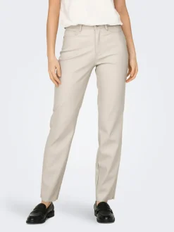 ONLEMILY Corte regular Pantalones de cuero sintético