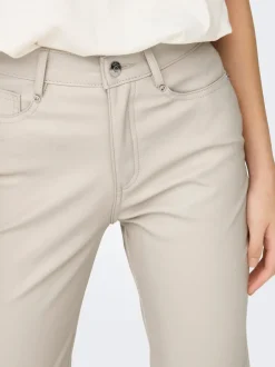 ONLEMILY Corte regular Pantalones de cuero sintético