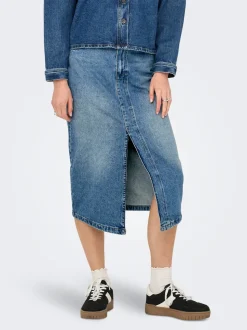 ONLENYA Denim Falda vaquera Falda midi