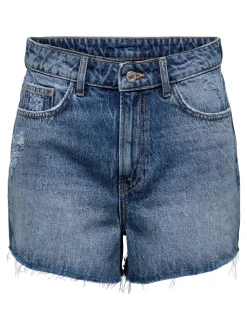 -ONLGABI Cintura alta Corte regular Shorts vaqueros