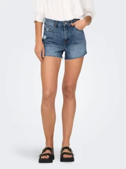 -ONLGABI Cintura alta Corte regular Shorts vaqueros