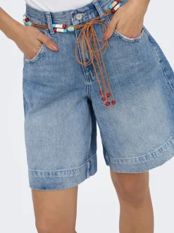 ONLHOLLIE Cintura alta Corte regular Shorts vaqueros