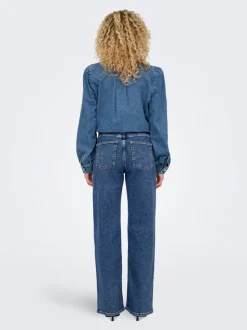 ONLJUICY Cintura alta Corte wide leg Vaqueros