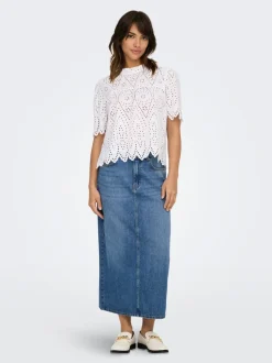 ONLLUMI Denim Falda vaquera Falda midi