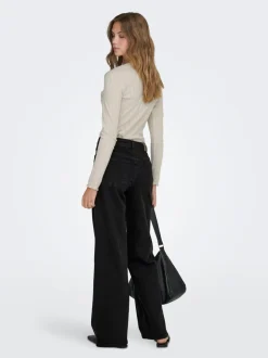 ONLMADISON Cintura alta Corte wide leg Vaqueros