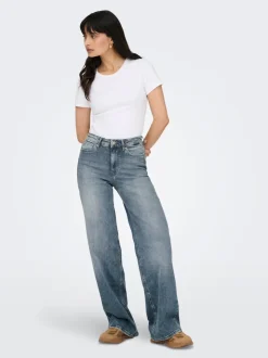 ONLMADISON Cintura alta Corte wide leg Vaqueros