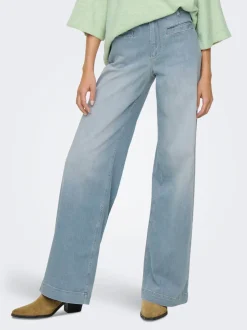 ONLMADISON Cintura alta Corte wide leg Vaqueros