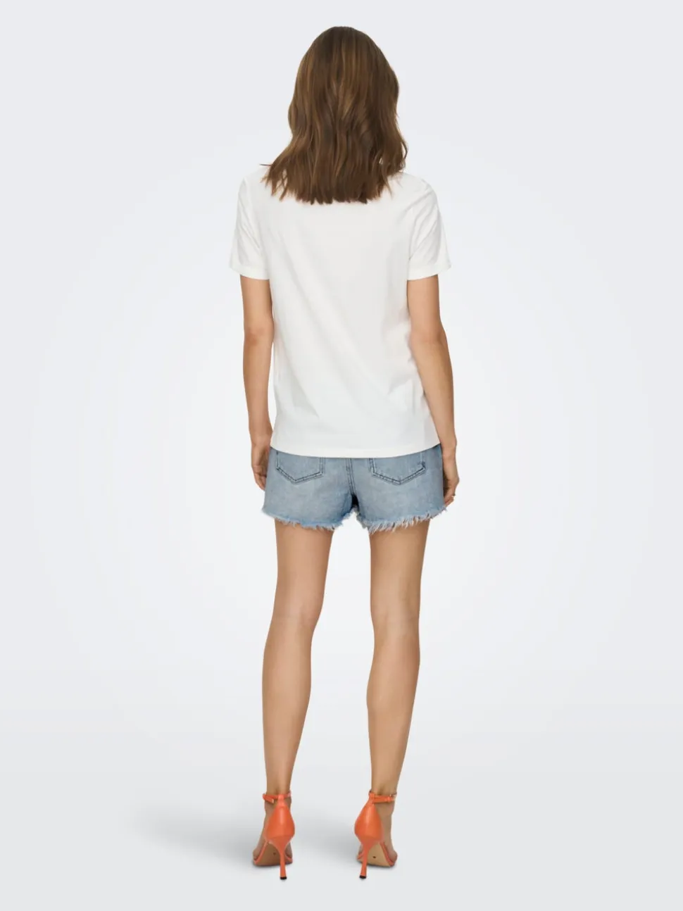 ONLPACY Cintura alta Corte regular Shorts vaqueros