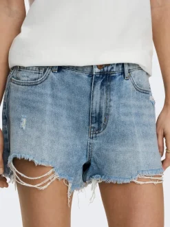 ONLPACY Cintura alta Corte regular Shorts vaqueros