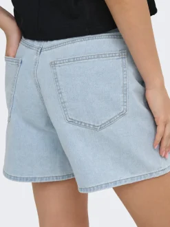 ONLPHINE Cintura alta Corte regular Shorts vaqueros