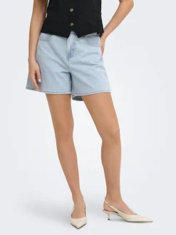 ONLPHINE Cintura alta Corte regular Shorts vaqueros