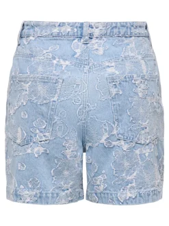 ONLPHINE-AUDE Cintura alta Corte regular Shorts vaqueros