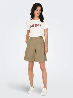 ONLROSALIE Cintura alta Corte loose Bermudas