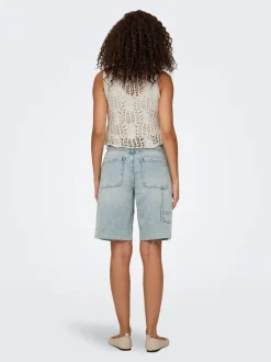 ONLRUTH Cintura media Corte loose Shorts vaqueros