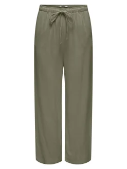 ONLSIESTA Corte straight Lino Pantalones