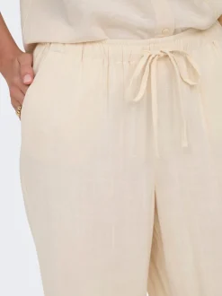 ONLSIESTA Corte straight Lino Pantalones