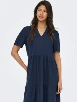 ONLTIRI-GOA Lino Vestido corto