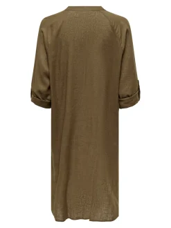 ONLTOKYO Lino Vestido midi