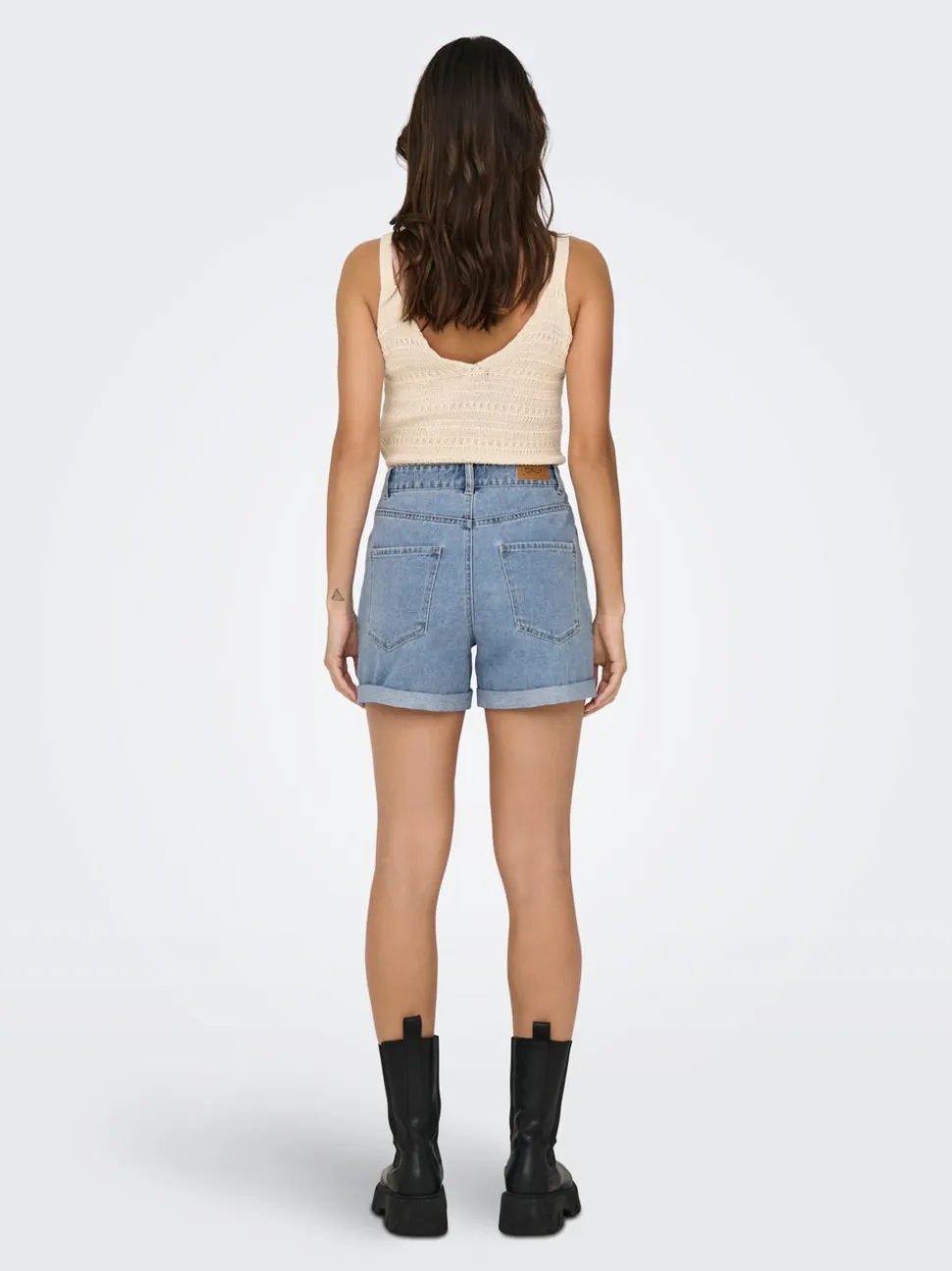 ONLVEGA Cintura alta Corte regular Shorts vaqueros