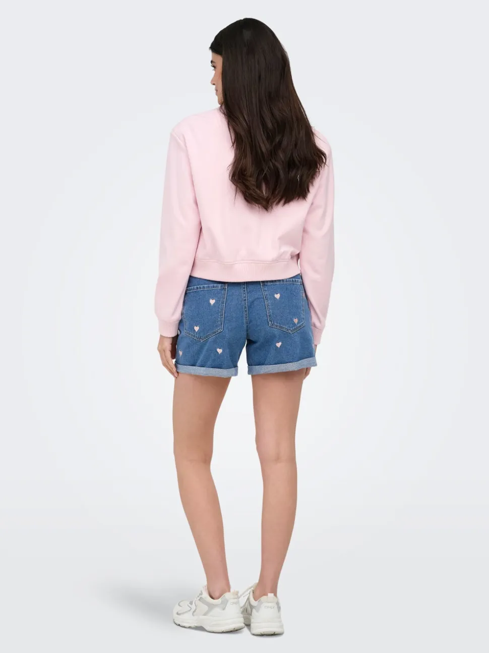 ONLVEGA Cintura alta Corte mom Shorts