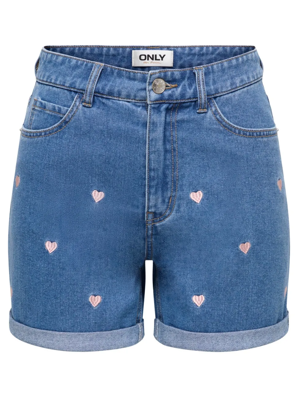 ONLVEGA Cintura alta Corte mom Shorts