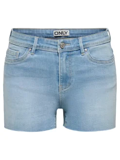 ONLWAUW Cintura media Corte regular Shorts vaqueros