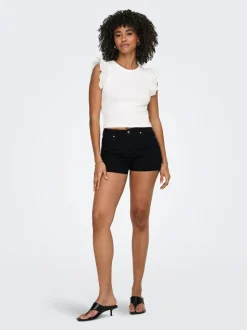 ONLWAUW Cintura media Corte regular Shorts vaqueros