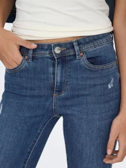 ONLWAUW Cintura media Corte skinny Vaqueros