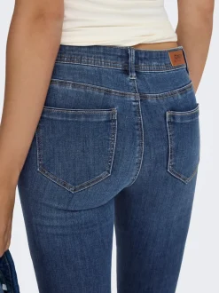 ONLWAUW Cintura media Corte skinny Vaqueros