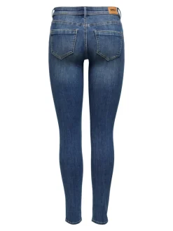 ONLWAUW Cintura media Corte skinny Vaqueros