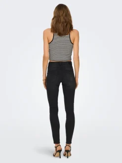 ONLWAUW Cintura media Corte skinny Vaqueros