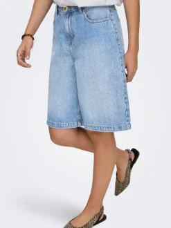 ONLZAGU-DORSI Cintura media Corte loose Shorts vaqueros