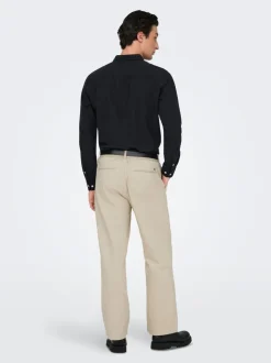ONSBOB Corte loose Lino Pantalones