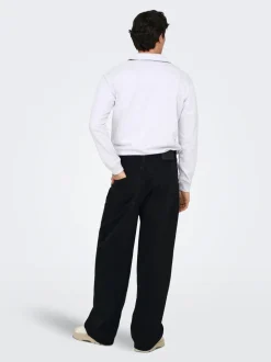 ONSCARL Cintura alta Corte balloon Vaqueros