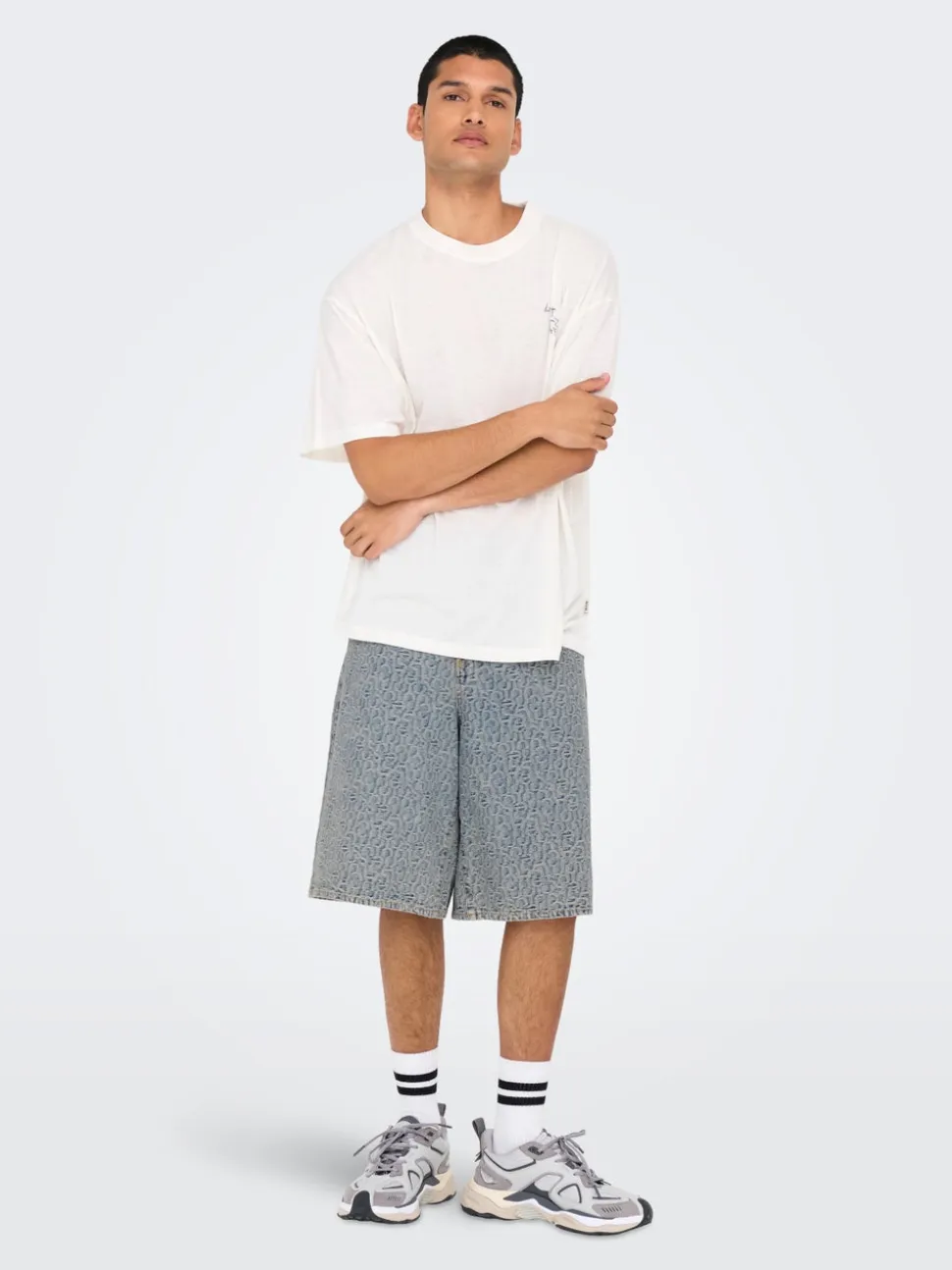 ONSCARL Cintura media Corte balloon Shorts con 5 bolsillos