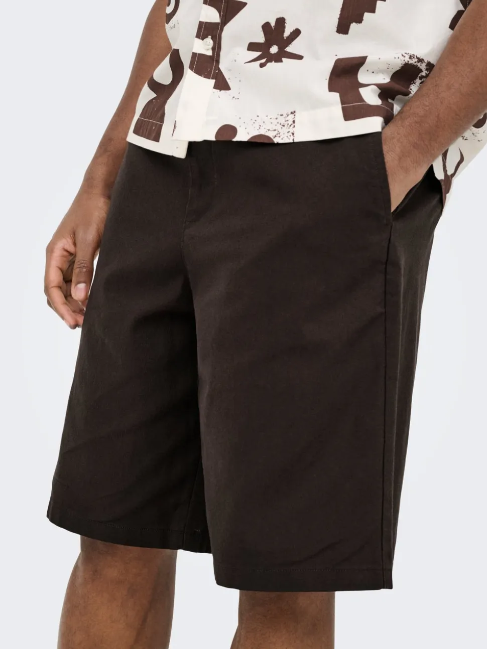ONSDAVES Corte wide leg Lino Shorts