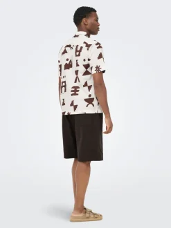 ONSDAVES Corte wide leg Lino Shorts